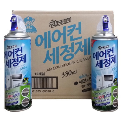 Bình xịt vệ sinh máy điều hòa Sandokkaebi 330ml - nội địa Hàn Quốc