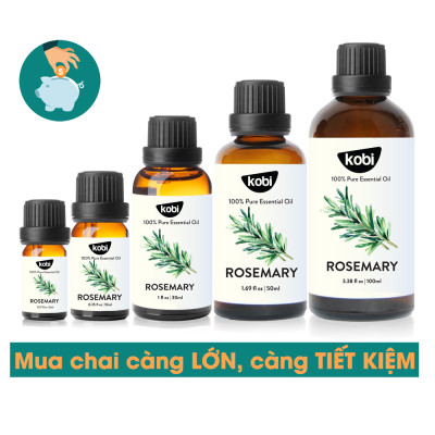 Tinh Dầu Hương Thảo 100ml Kobi Giảm Rụng Tóc, Giảm Đau Nhức, Có Khả Năng Kháng Khuẩn