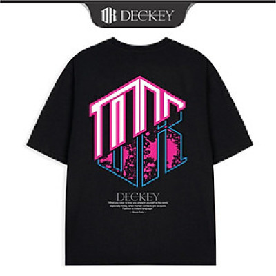 Áo Thun Cotton Unisex Nam Nữ Form Rộng DECKEY TYPESETTING