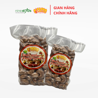 1Kg Hạt Điều Rang Muối Vỏ Lụa Loại Cồ O