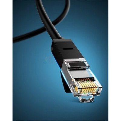 Cáp mạng dạng tròn đen đúc sẵn Ugreen Cat6 UTP 26AWG Lan Cable NW102 - Hàng chính hãng