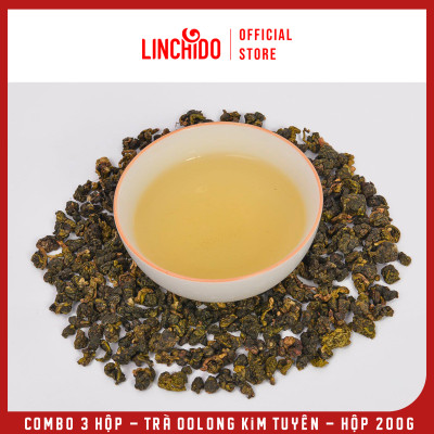 Combo 3 Hộp - Trà Oolong Kim Tuyên - Hộp 200g
