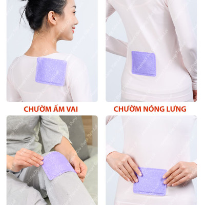 Miếng Dán Đau Bụng Kinh Hamart Dán Chườm Ấm Bụng Giữ Nhiệt Cơ Thể 3 Vị Thảo Dược Thiên Nhiên