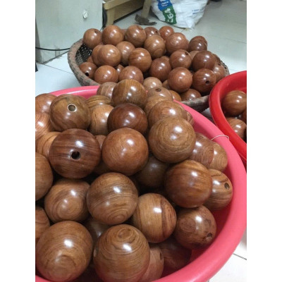 Vòng Lắc Eo , Vòng Lắc Bụng Tràng Hạt Gỗ Hương - Vòng 35 hạt 6cm ( video , hình thật )