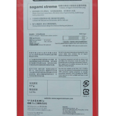 Bao Cao Su Sagami Feel Long - Có Gai Nhỏ - 10s - Che Tên Sản Phẩm