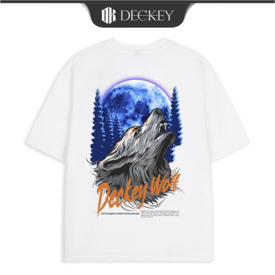 Áo Thun Cotton Unisex Nam Nữ Form Rộng DECKEY WOLF