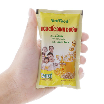 Combo 2 Túi Ngũ Cốc Dinh Dưỡng Nguyên Cám Nutifood Canxi 500g – Giúp Xương Chắc Khỏe – Hàng Chính Hãnghắc Khỏe.