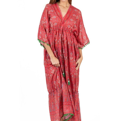 Maxi Cánh Dơi Đỏ Cotton Isla Bonita