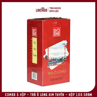 Combo 5 Hộp - Trà Ô Long Kim Tuyên - Hộp 100 Gram