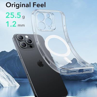 Ốp Lưng cho iPhone 16 Pro / iPhone 16 Pro Max ESR Zero Clear Case HaloLock - Hàng Chính Hãng