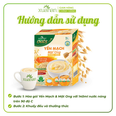 Yến Mạch Và Mật Ong Xuân An Hộp 384G {32g*12 gói}