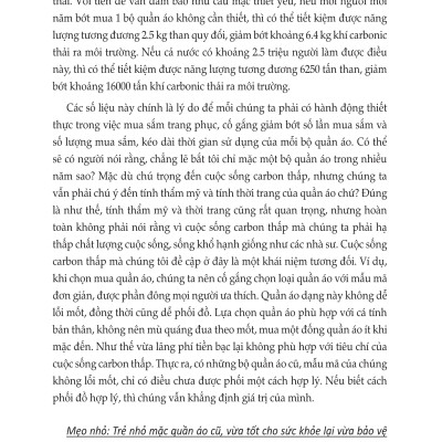 Hướng Đến Cuộc Sống Carbon Thấp Thân Thiện Với Môi Trường