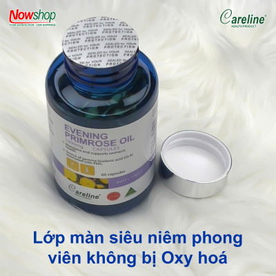 Evening Primrose Oil 1000mg Careline hộp 60 viên dầu hoa anh thảo Úc đẹp da cân bằng nội tiết tố nữ
