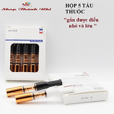 Bộ 5 tẩu thuốc cải tiến cao cấp gắn được điếu nhỏ và lớn, Shop Thành Nhi 