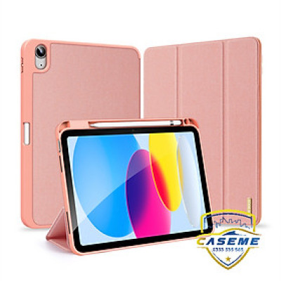 Bao da dành cho iPad Gen 10 2022 10.9 inch hiệu Dux Ducis Domo có khay để bút, bảo vệ camera, chống sốc, cao cấp - Hàng nhập khẩu.