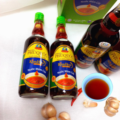 Nước mắm Cốt Kim Hoa Phú Quốc 35 đạm chai 520ml