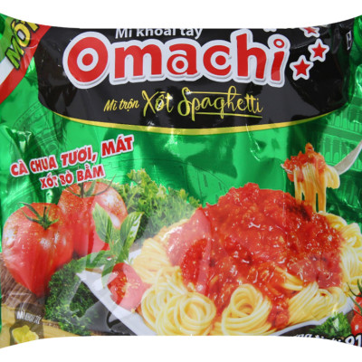 Thùng 30 gói mì trộn Omachi xốt Spaghetti 91g