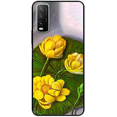 Ốp lưng cho Vivo Y12s - Y20 - Y20s - Y21 - Y21s - Y33s - Y33T - Sen Vàng Xanh - Hàng Chính Hãng