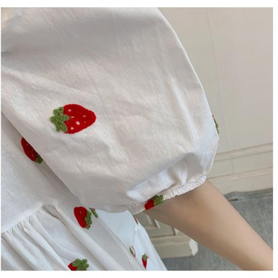 ĐẦM BẦU VÁY BẦU CÔNG SỞ KẾT TRÁI  DÂU TÂY DỄ THƯƠNG