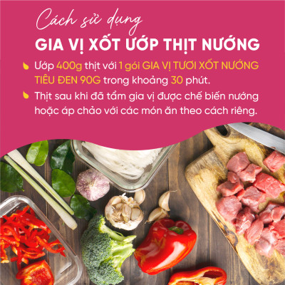 Xốt Nướng Ướp Thịt Nướng 90G Cicook