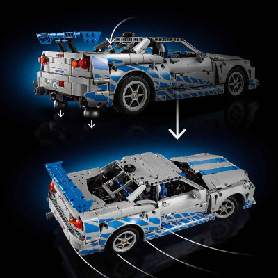 LEGO TECHNIC 42210 Đồ Chơi Lắp Ráp Xe Đua Nissan Skyline GT-R (R34) (1410 chi tiết)