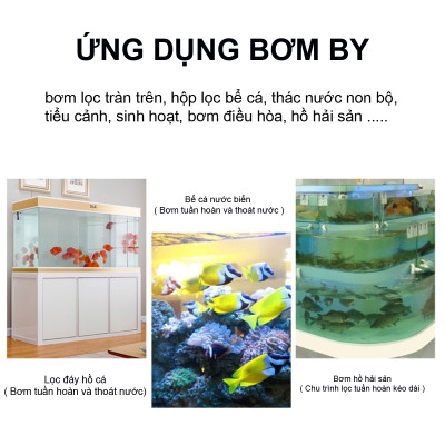 Máy bơm hút cặn đáy vệ sinh bể cá BY301 BY302 BY303 BY304 BY305 cao cấp, siêu bền, tiết kiệm điện. Bảo hành uy tín