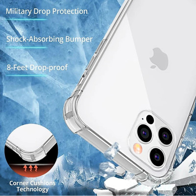 Ốp lưng dành cho iPhone 16e , iPhone 16 Pro , iPhone 16 Plus , iPhone 16 Pro Max TPU dẻo trong suốt chống sốc 4 góc cao cấp - Hàng chính hãng.