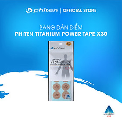 Miếng dán giảm đau X30 Phiten titanium power tape x30 (50 miếng) PT700000