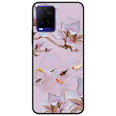 Ốp lưng dành cho Vivo Y21 - Vivo Y21s mẫu Tranh Hoa Và Cá