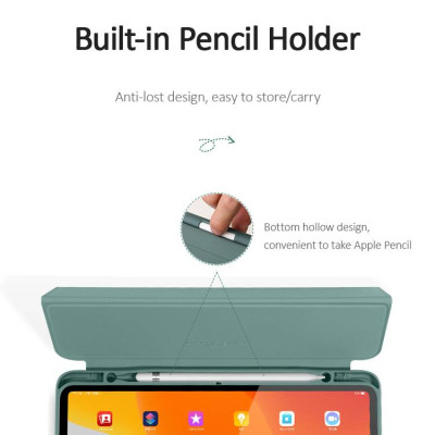 Bao da chống sốc cho iPad Pro 11 2021 Chip M1 / iPad Pro 11 2020 hiệu USAMS US-BH589 có ngăn đụng bút (nắp gập hít nam châm, thiết kế siêu mềm mịn trang bị Smartsleep) - hàng nhập khẩu