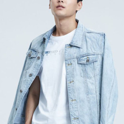 áo khoác jean nam trơn