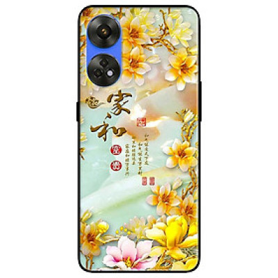 Ốp lưng dành cho Oppo Reno 8T 4G - Reno 8T 5G - Reno 10 5G - Reno 10 Pro 5G - Chữ Hoa Vàng - Hàng Chính Hãng