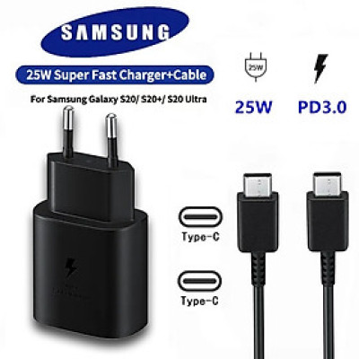 Bộ dây và củ sạc nhanh sam sung 25w type C - Hàng chính hãng
