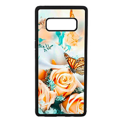 Ốp lưng cho Samsung Galaxy Note 8 NỀN HOA HỒNG 2 - Hàng chính hãng