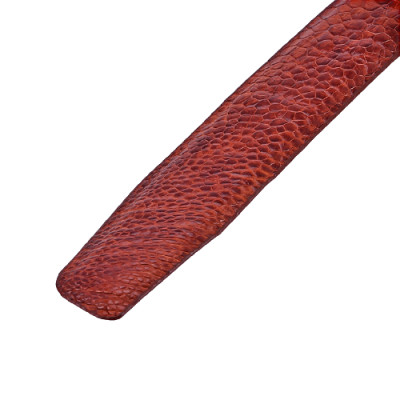 Dây nịt nam da đà điểu màu nâu HJ4404-08-20-60-62