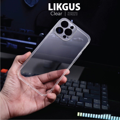 Ốp lưng chống sốc bảo vệ màng camera cho iPhone 15, 15 Plus, 15 Pro, 15 Pro Max hiệu Likgus Camshield - Thiết kế trong suốt, chống ố vàng - Hàng nhập khẩu