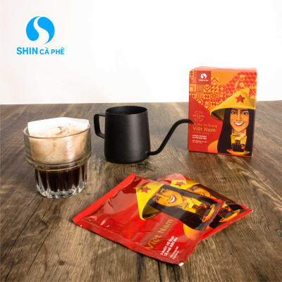 Cà phê Việt Nam - SHIN Cà Phê - Túi Nhúng - Túi 25 gói