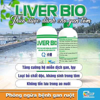 Chế phẩm thảo dược Liver Bio – Hỗ trợ chức năng gan và tiêu hóa cho tôm cá