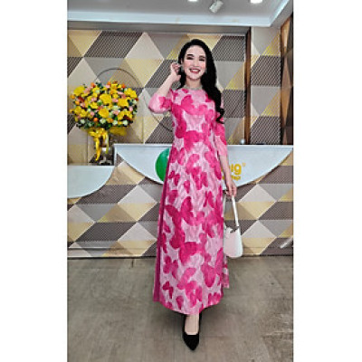 Đầm giả áo dài - Y1583 - Thương hiệu Zonbig