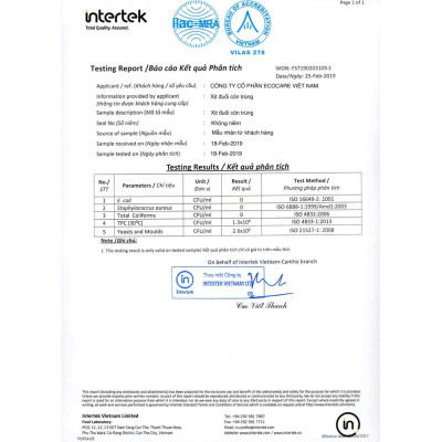 Xịt Thảo Mộc Ecocare chữa muỗi đốt, ngăn côn trùng cắn 50ml