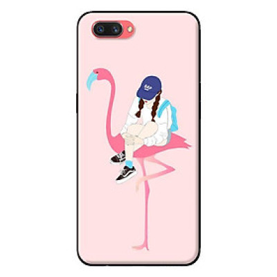 Ốp in cho OPPO A5 Hạc Hồng Và Cô Gái - Hàng chính hãng