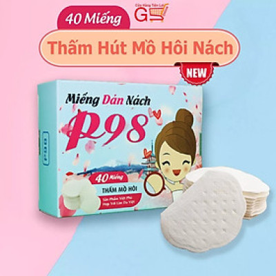 Hộp 40 Miếng Dán Mồ Hôi Tay Áo Cao Cấp , Thoải Mái Cho Người Dùng, Tiện Lợi Cho Nhân Viên Công Sở, Miếng thấm hút mồ hôi, Miếng dán mồ hôi dưới cánh tay khử mùi