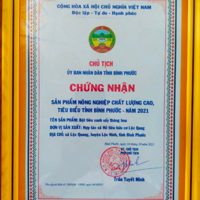 Bột tiêu xanh sấy thăng hoa
