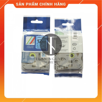 [Combo 5 Hộp] Nhãn In đa lớp Tz2-531 - Đen nền Dương 12mm x 8m - Hàng nhập khẩu