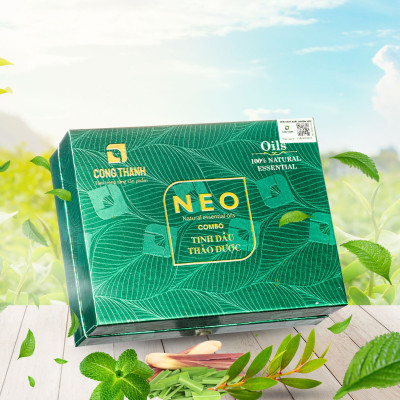 Combo Tinh dầu thảo dược (10ml tràm Huế + 10ml bạc hà + 8ml sả)- Đạt chuẩn OCOP 4 SAO