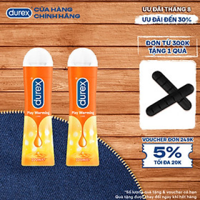 Bộ Gel Bôi Trơn Durex Warming 2 Chai 100ml ( New )