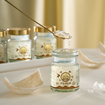 Tổ Yến Chưng Sẵn Đường Phèn - Yến Sào Hoàng Kim - Bồi Bổ Sức Khỏe, Tăng Cường Đề Kháng - Chuẩn OCOP 4 Sao Khánh Hòa (Hộp 1 Hũ x 70ml)