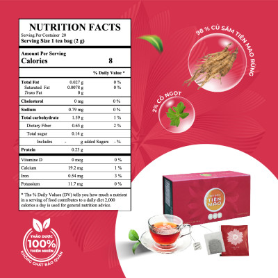 Trà Thảo Mộc Sâm Tiên Mao SunBeleaf - TP005