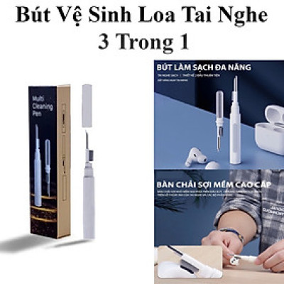 Bút Vệ Sinh Loa Tai Nghe Cầm Tay 3 Trong 1 Tiện Lợi
