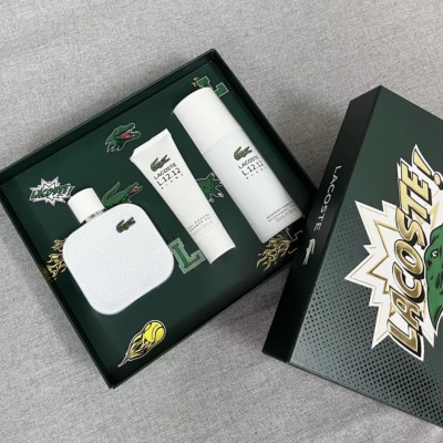 Bộ Nước Hoa Nam Lacoste Eau de Lacoste L.12.12 Blanc EDT Gift Set